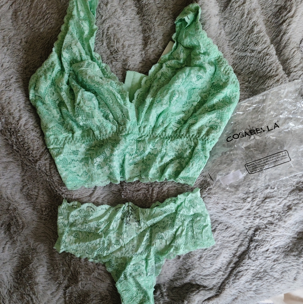 Cosabella bralette W/matching panties